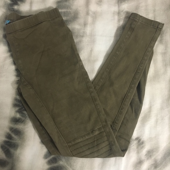 ruby and jenna Pants - Ruby and Jenna Olive Jeggings